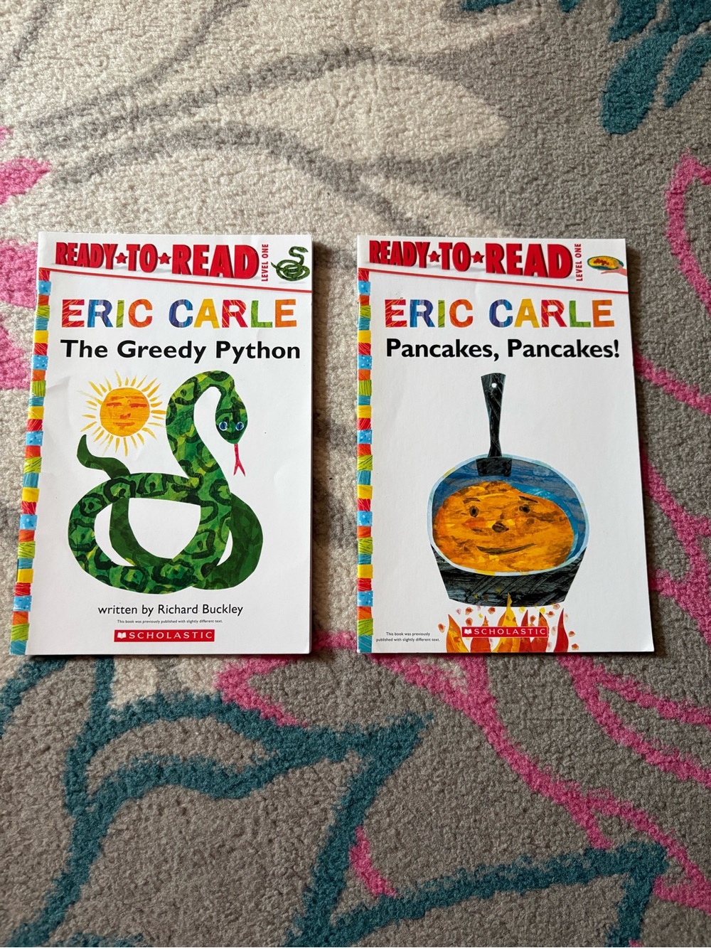 Eric Carle Easy to Read The Greedy Python & Pancakes, Pancakes! Book Set